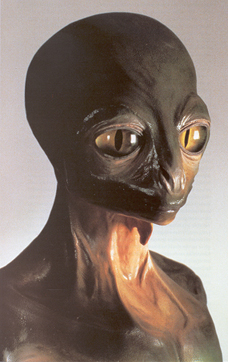 a dinosaur like humaniod. Found this picture on wikipedia.